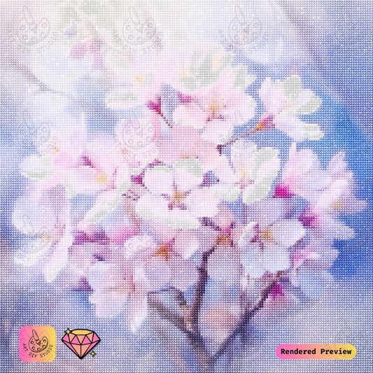Artdiystudio Blossoming Sakura Serenity Diy Diamond Painting Kit Timeless Floral Elegance 2