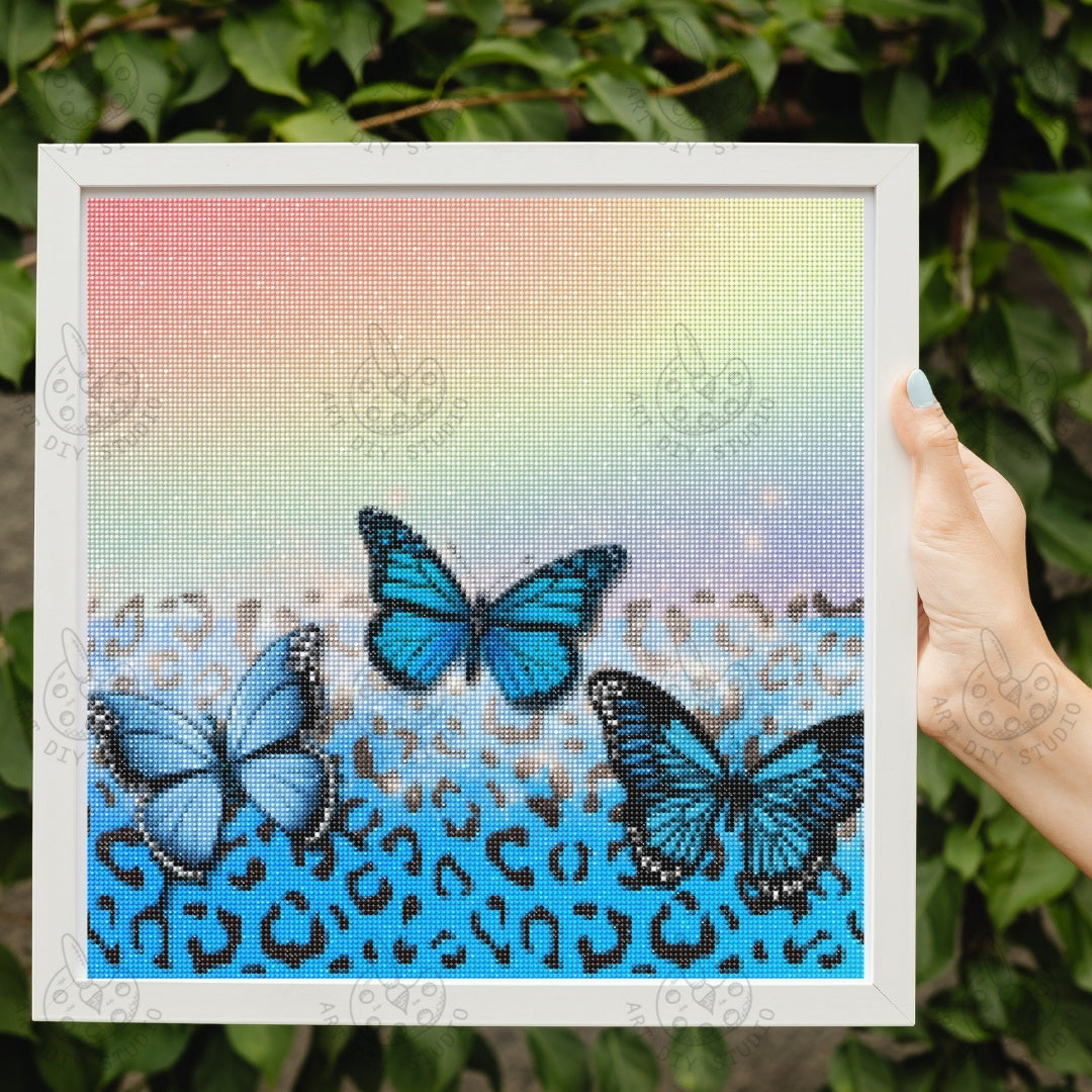 Artdiystudio Blue Butterfly Dreams Diamond Painting Kit Let Your Imagination Soar 3