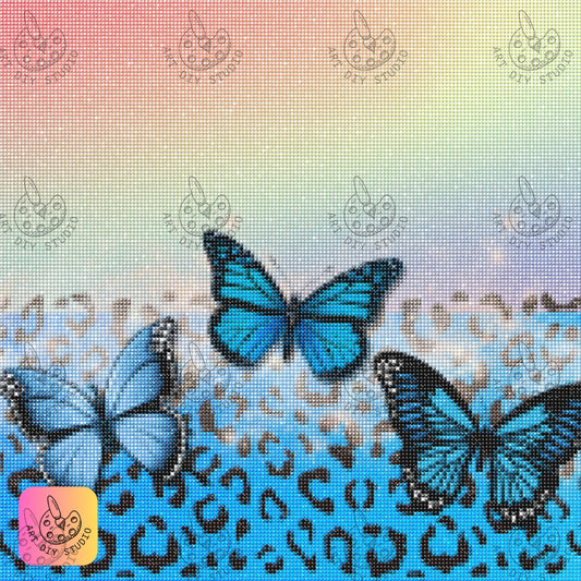 Artdiystudio Blue Butterfly Dreams Diamond Painting Kit Let Your Imagination Soar