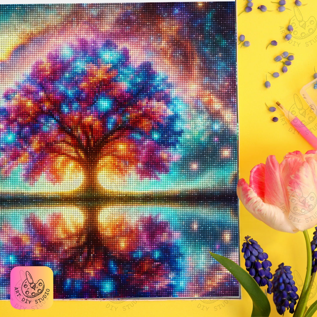 Artdiystudio Bring The Universe To Life With Cosmic Tree Of Dreams Diamond Art Kit 7