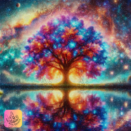 Artdiystudio Bring The Universe To Life With Cosmic Tree Of Dreams Diamond Art Kit