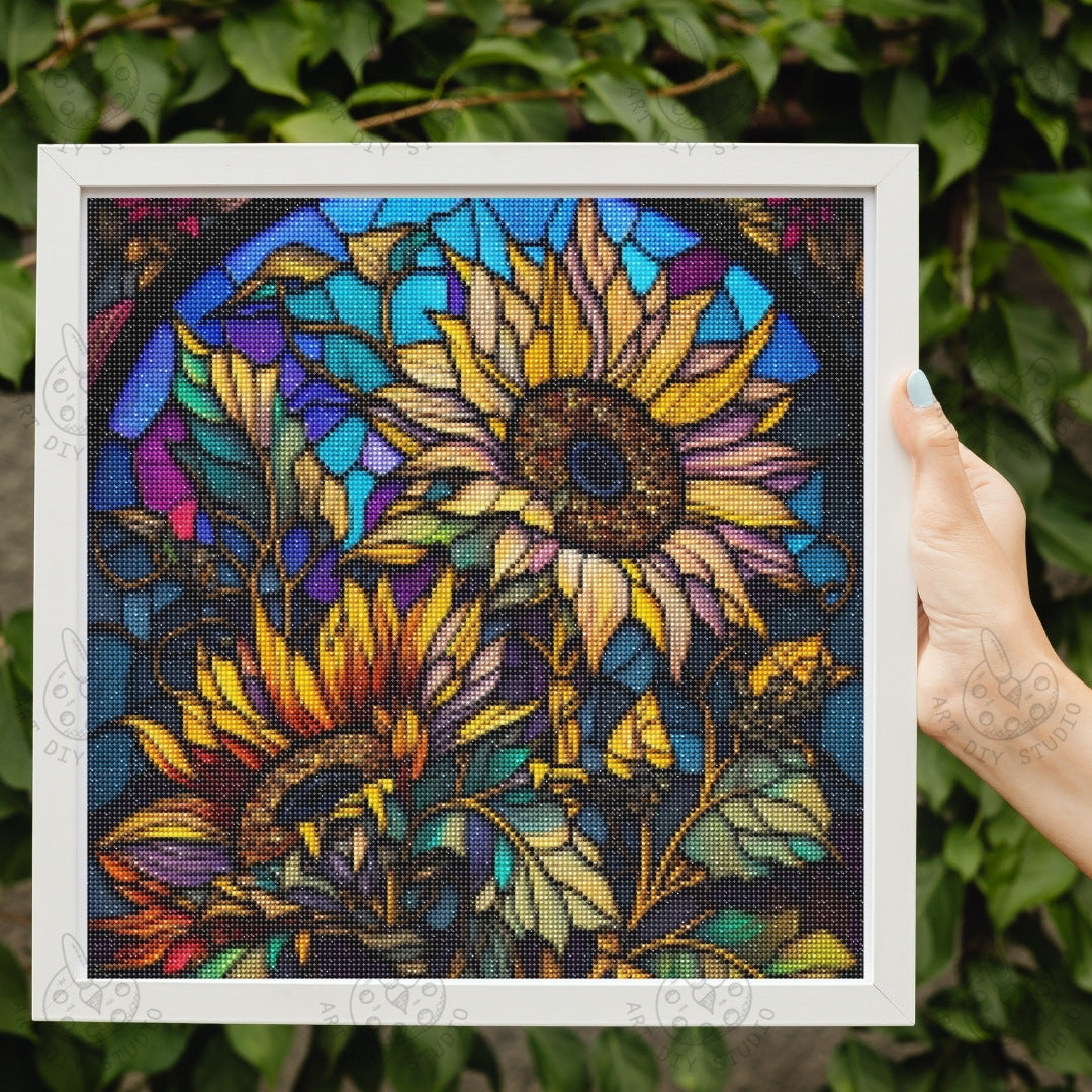 Artdiystudio Bring Vibrant Beauty To Life With The Enchanted Sunflower Glow Diamond Art Kit 2