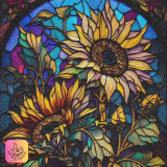 Artdiystudio Bring Vibrant Beauty To Life With The Enchanted Sunflower Glow Diamond Art Kit 7