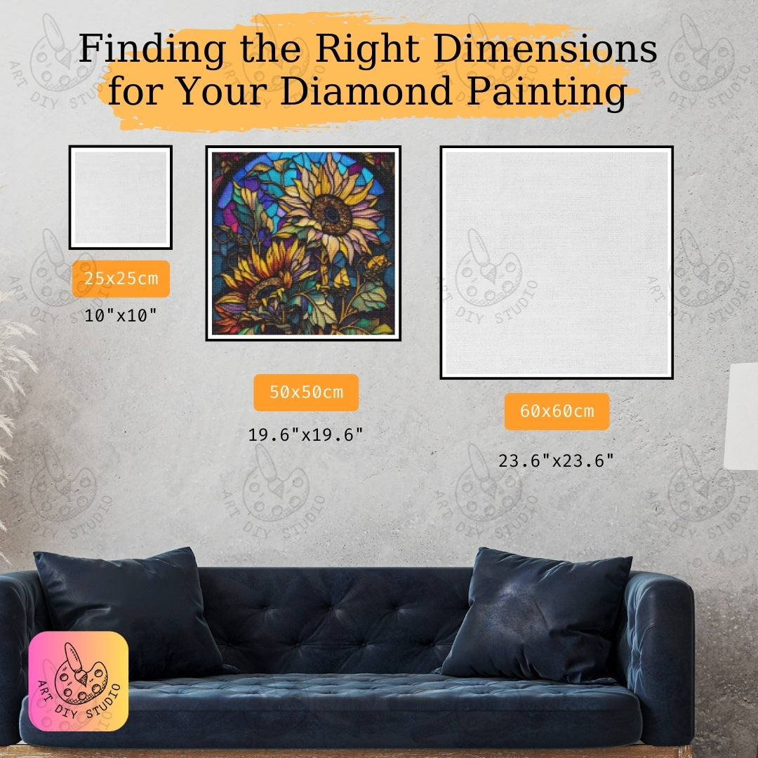 Artdiystudio Bring Vibrant Beauty To Life With The Enchanted Sunflower Glow Diamond Art Kit