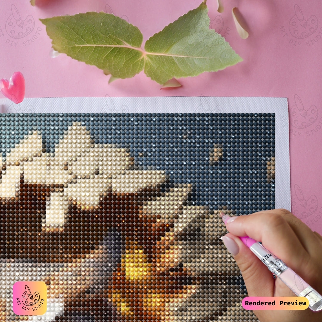 Artdiystudio Bursting Owl Wonder Diy Diamond Painting Kit A Dynamic And Playful Scene 4