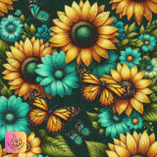 Artdiystudio Butterfly Garden Bliss Diy Diamond Painting Kit Experience Natures Palette 7