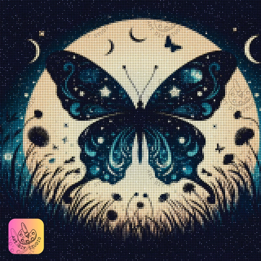 Artdiystudio Celestial Butterfly Glow Diy Diamond Painting Kit Unveil Your Dreamscape