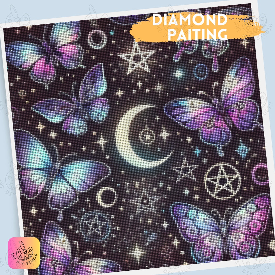 Artdiystudio Celestial Butterfly Whispers Mystical Diy Diamond Painting Kit For Dreamers Product Image 5