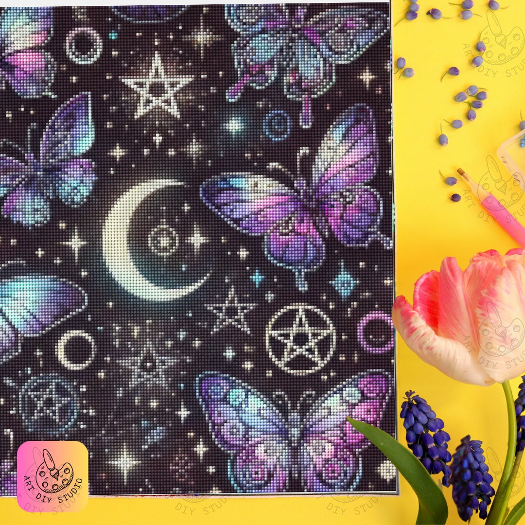 Artdiystudio Celestial Butterfly Whispers Mystical Diy Diamond Painting Kit For Dreamers Product Image 7