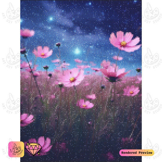 Artdiystudio Celestial Meadow Blooms Diy Diamond Painting Kit A Dreamscape Of Starlit Elegance 2