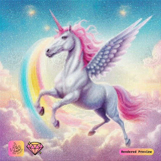 Artdiystudio Celestial Rainbow Unicorn Diy Diamond Painting Kit A Magical Masterpiece 2