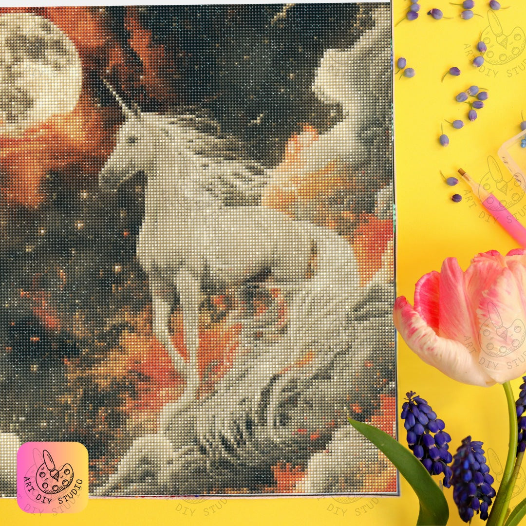 Artdiystudio Celestial Unicorn Dream Diy Diamond Painting Kit Craft Your Own Fantasy 6