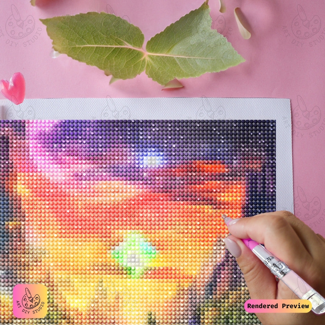 Artdiystudio Celestial Waterfall Realm Diy Diamond Painting Kit A Mystical Fantasy Journey 4