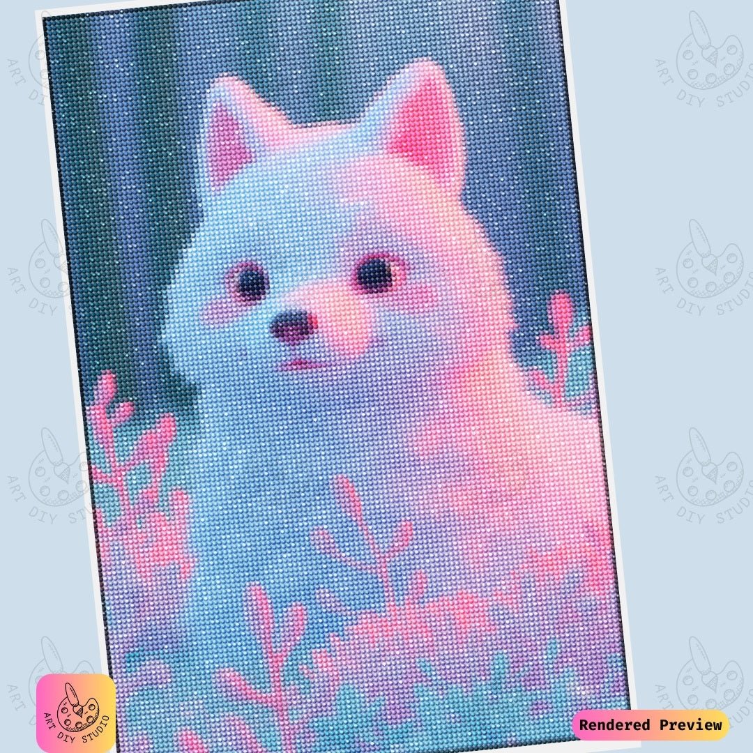 Artdiystudio Cheerful Fox Glow Diy Diamond Painting Kit A Whimsical Delight 6