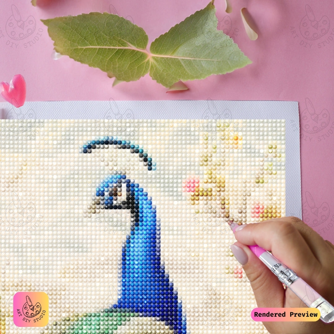 Artdiystudio Classic Peacock Beauty Diy Diamond Painting Kit Craft A Timeless Masterpiece 3