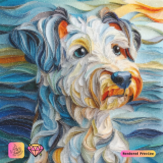 Artdiystudio Colorful Pups Spirit Diy Diamond Painting Kit A Vibrant Craft For Dog Lovers 5