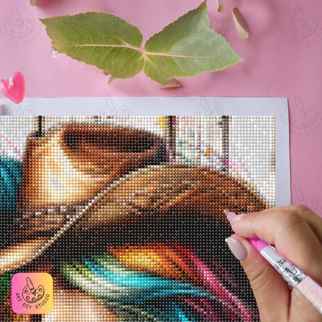 Artdiystudio Colorful Rodeo Dreams A Vibrant Diamond Painting Kit With Rustic Charm 5