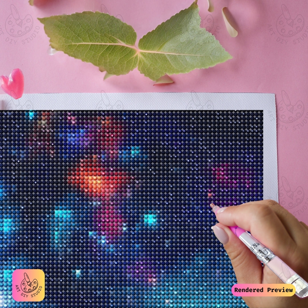 Artdiystudio Cosmic Blossom Horizon Diy Diamond Painting Kit A Radiant Display Of Natures Magic 4