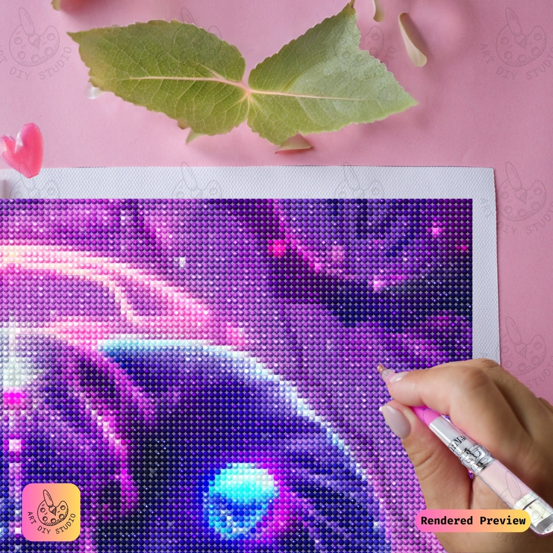 Artdiystudio Cosmic Glow Elephant Diy Diamond Painting Kit A Radiant Enchantment In Art 4