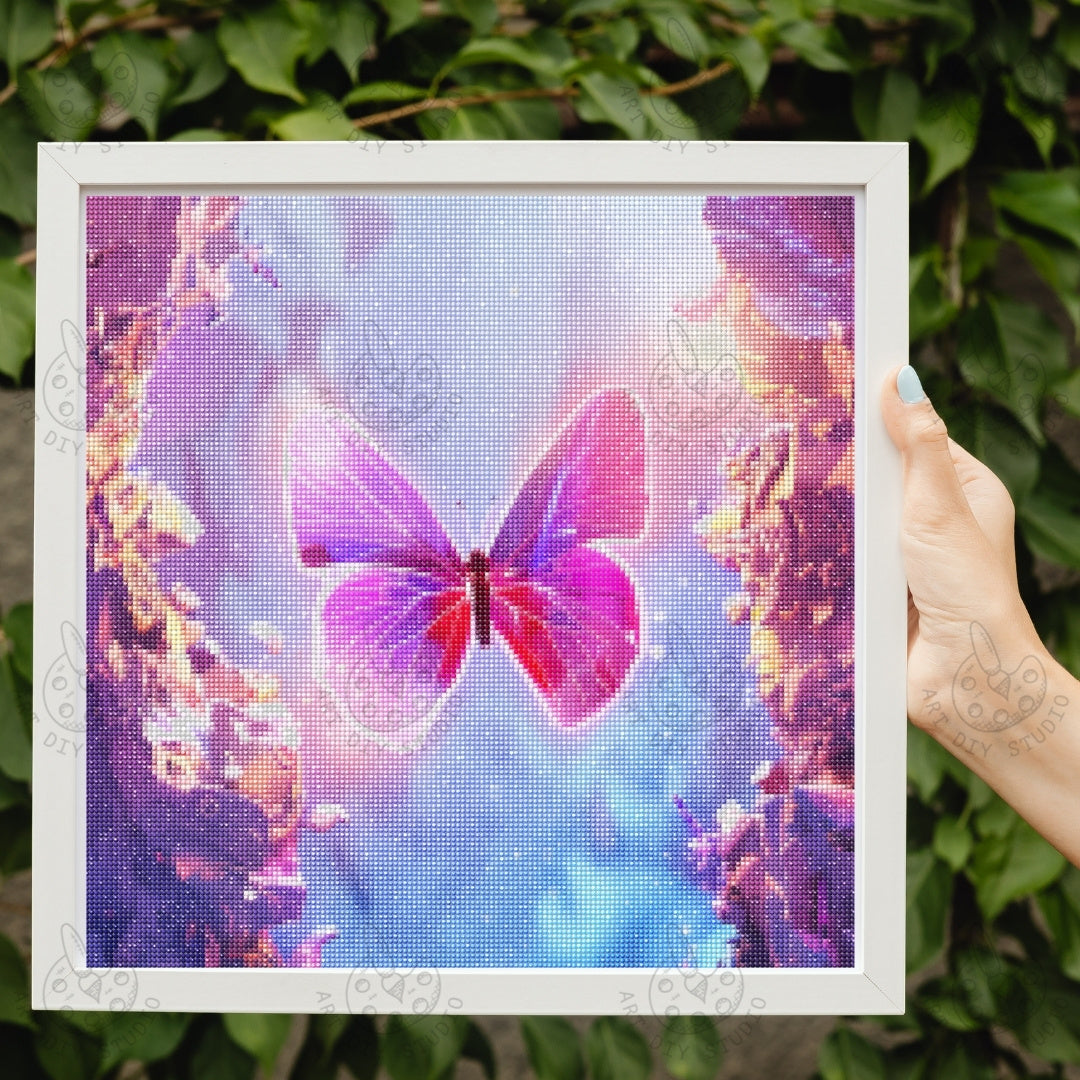 Artdiystudio Create Enchanting Art With The Radiant Butterfly Dream Diamond Painting Kit Product Image 3