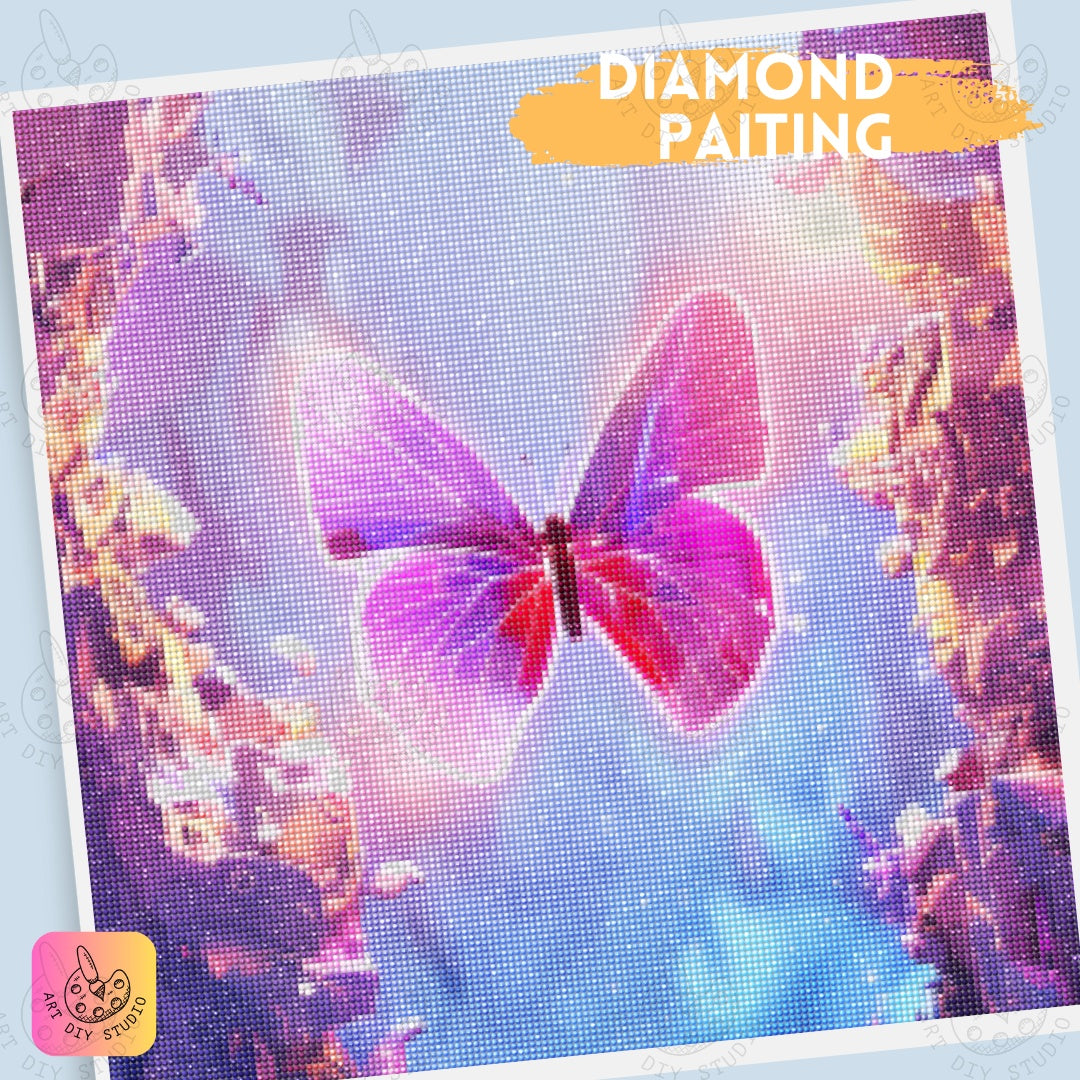 Artdiystudio Create Enchanting Art With The Radiant Butterfly Dream Diamond Painting Kit Product Image 5