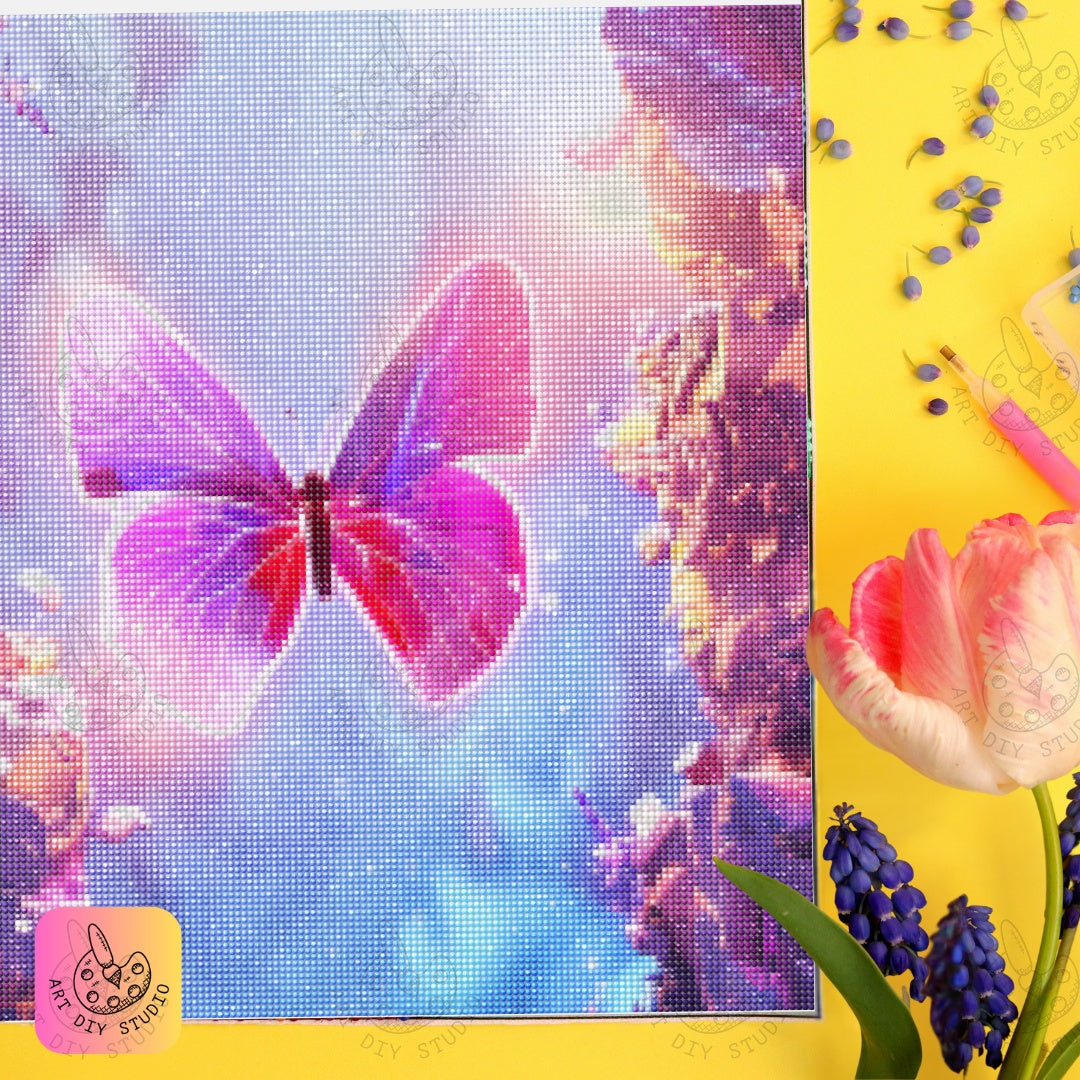 Artdiystudio Create Enchanting Art With The Radiant Butterfly Dream Diamond Painting Kit Product Image 7