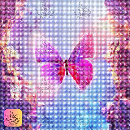 Artdiystudio Create Enchanting Art With The Radiant Butterfly Dream Diamond Painting Kit Product Image