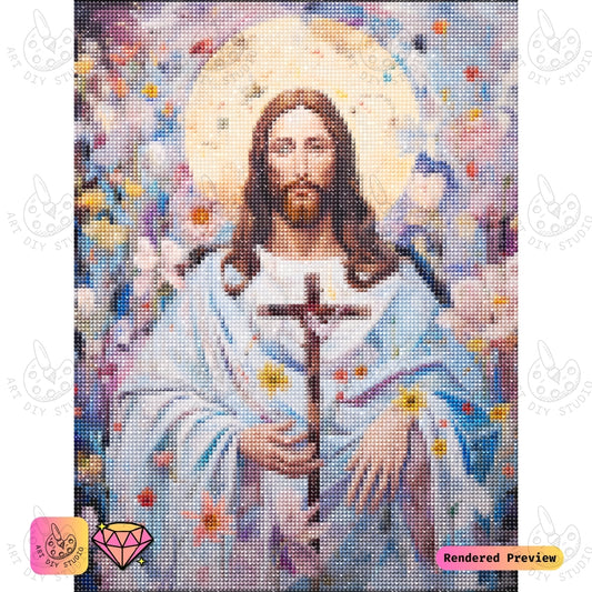 Artdiystudio Divine Blossom Grace Diy Diamond Painting Kit Celebrate Sacred Purity 2