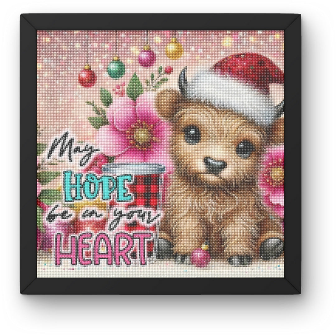 DIY Buffalo Christmas Diamond Painting Kit Product Image Artdiystudio.com