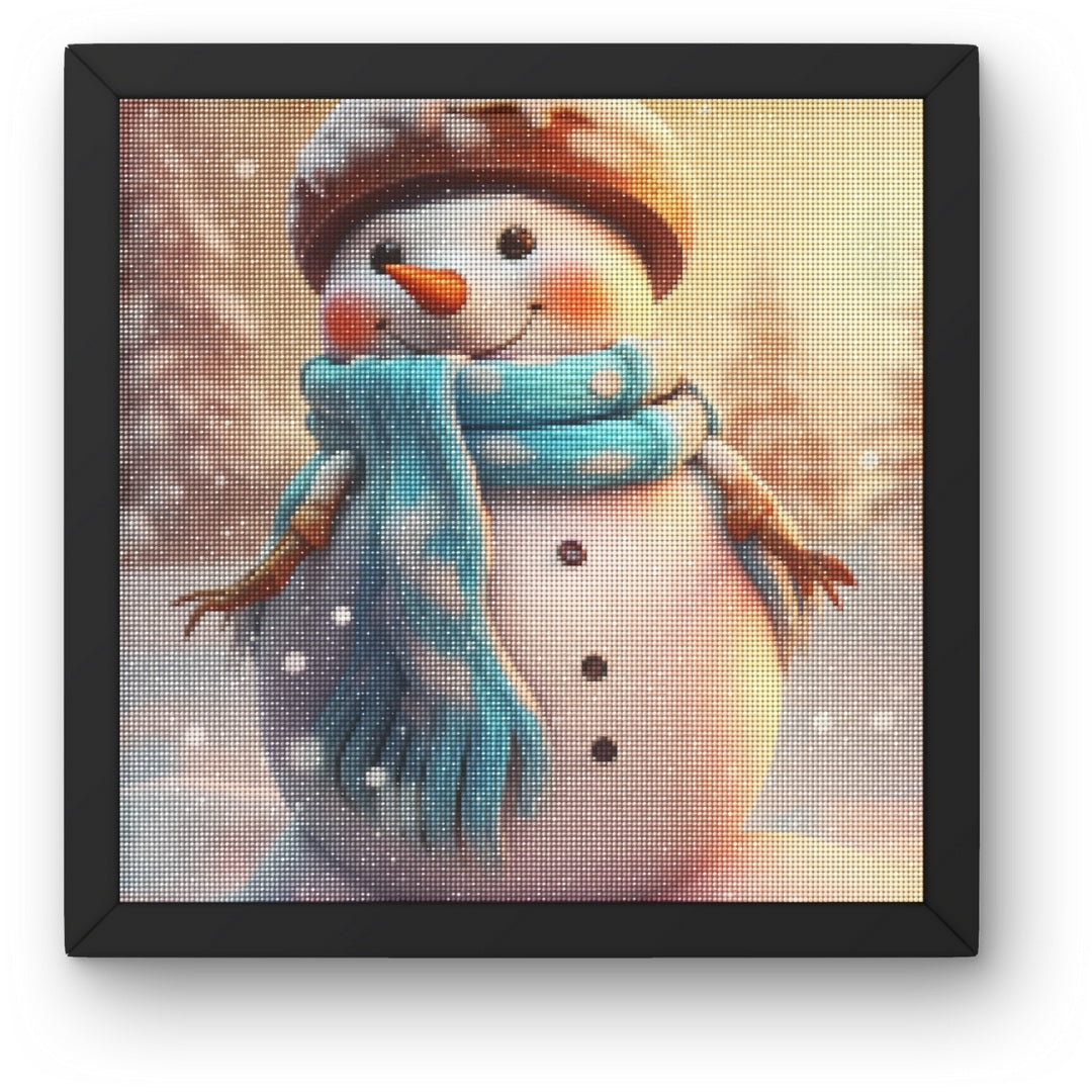 DIY Snowman Diamond Painting Kit Product Image Artdiystudio.com