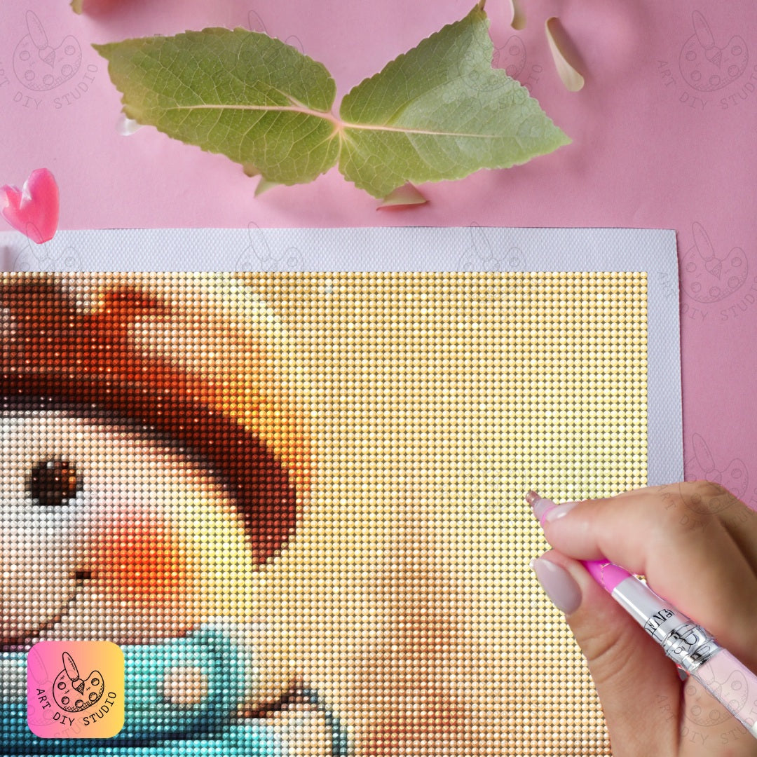 DIY Snowman Diamond Painting Kit Product Image Artdiystudio.com
