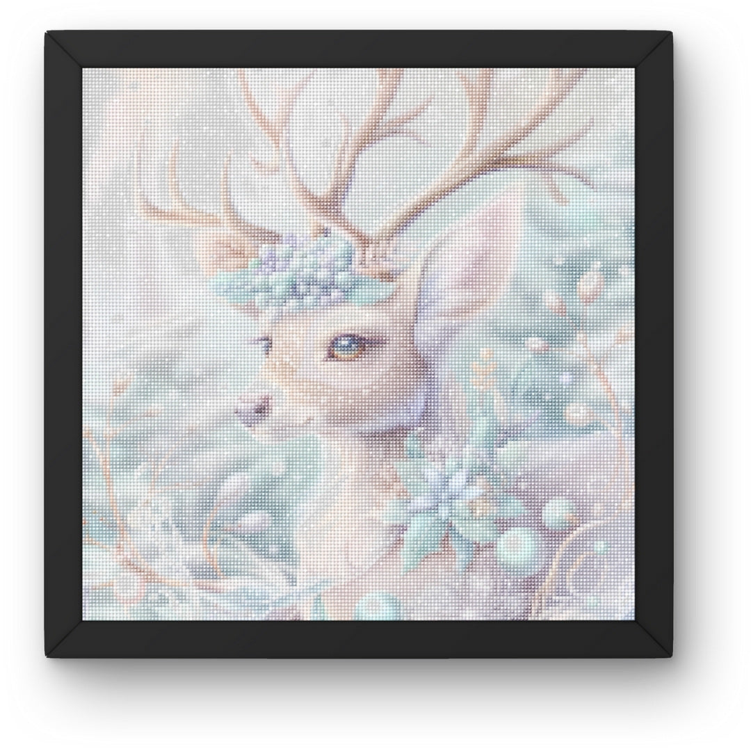 DIY Winter Deer Diamond Painting Kit Product Image Artdiystudio.com