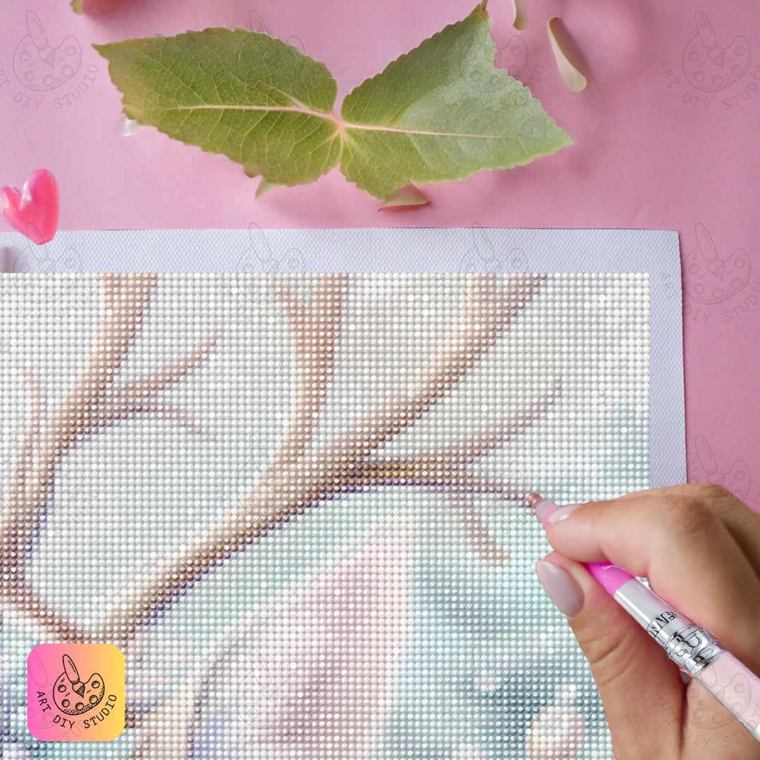 DIY Winter Deer Diamond Painting Kit Product Image Artdiystudio.com