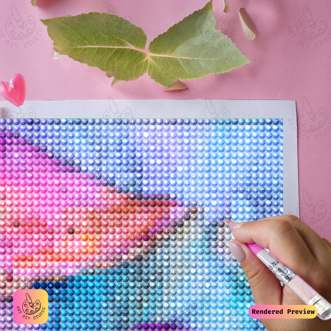 Artdiystudio Dreamscape Fungi Glow Diy Diamond Painting Kit A Vibrant Journey Into Magic 4