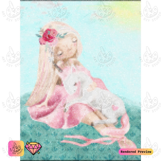 Artdiystudio Dreamy Unicorn Embrace Diy Diamond Painting Kit A Sweet Touch Of Whimsy 2