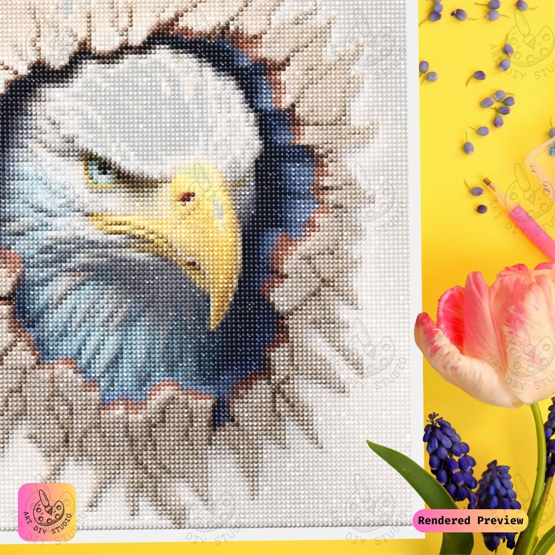 Artdiystudio Eagle Breakthrough Diy Diamond Painting Kit A Bold Statement Of Strength 4
