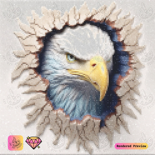 Artdiystudio Eagle Breakthrough Diy Diamond Painting Kit A Bold Statement Of Strength 5