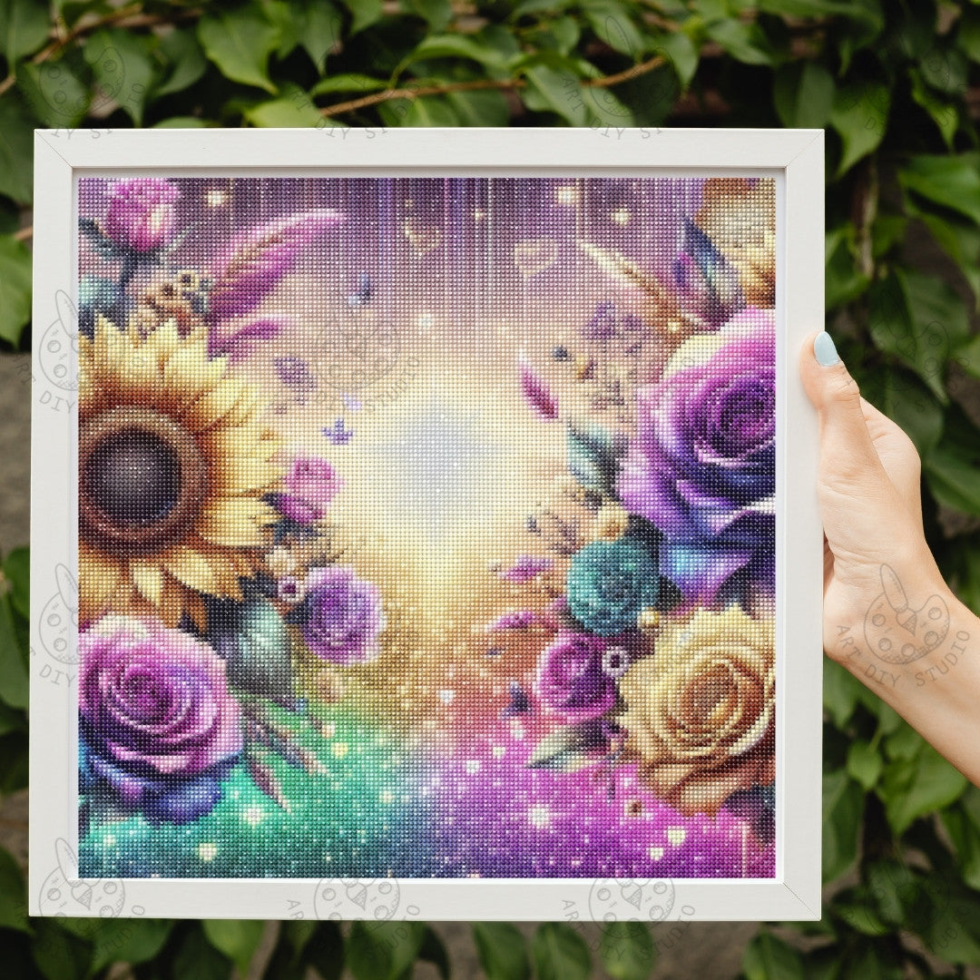 Artdiystudio Enchanted Garden Glow Diy Diamond Painting Kit Step Into A Floral Fantasy 2
