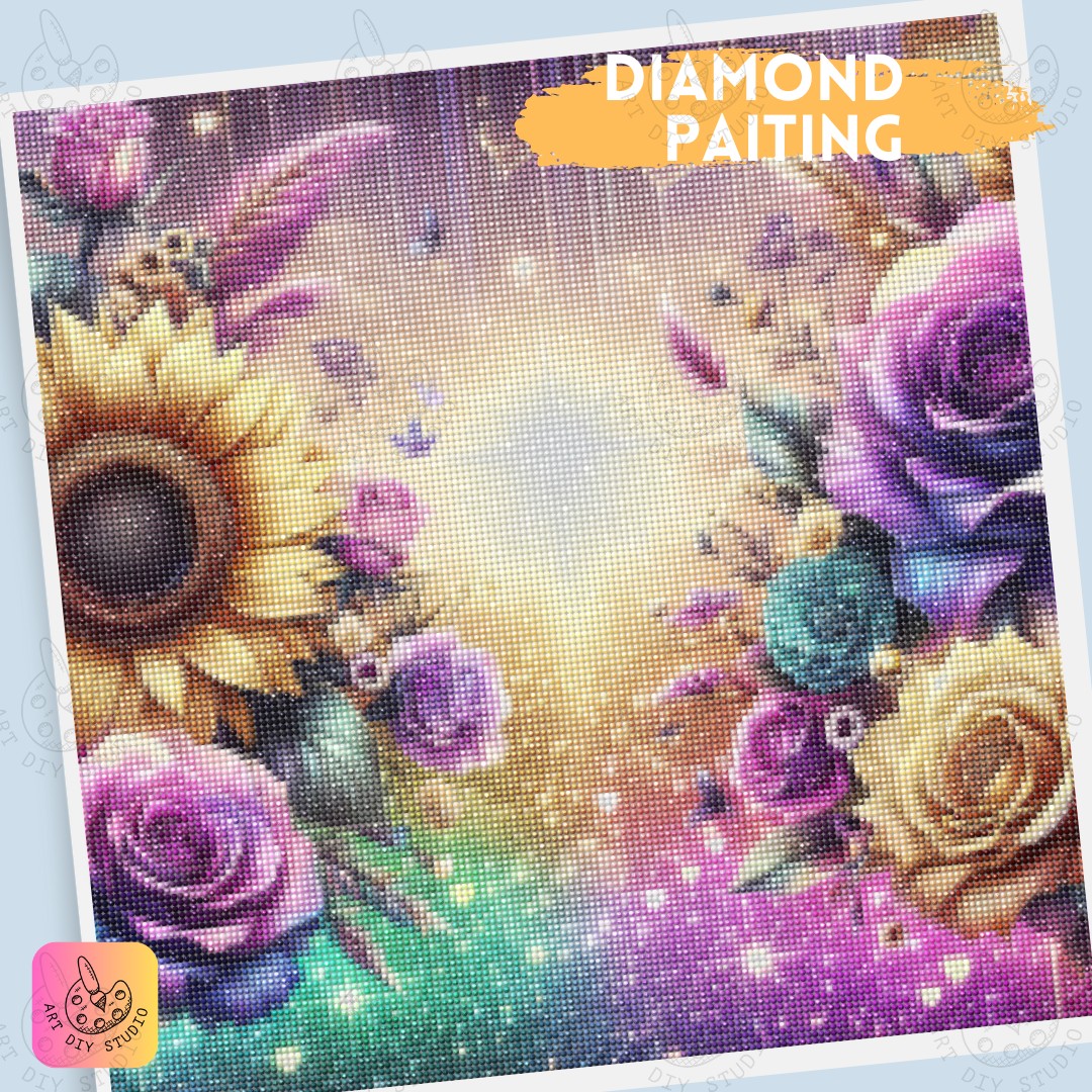 Artdiystudio Enchanted Garden Glow Diy Diamond Painting Kit Step Into A Floral Fantasy 4