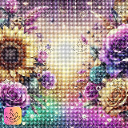 Artdiystudio Enchanted Garden Glow Diy Diamond Painting Kit Step Into A Floral Fantasy 7