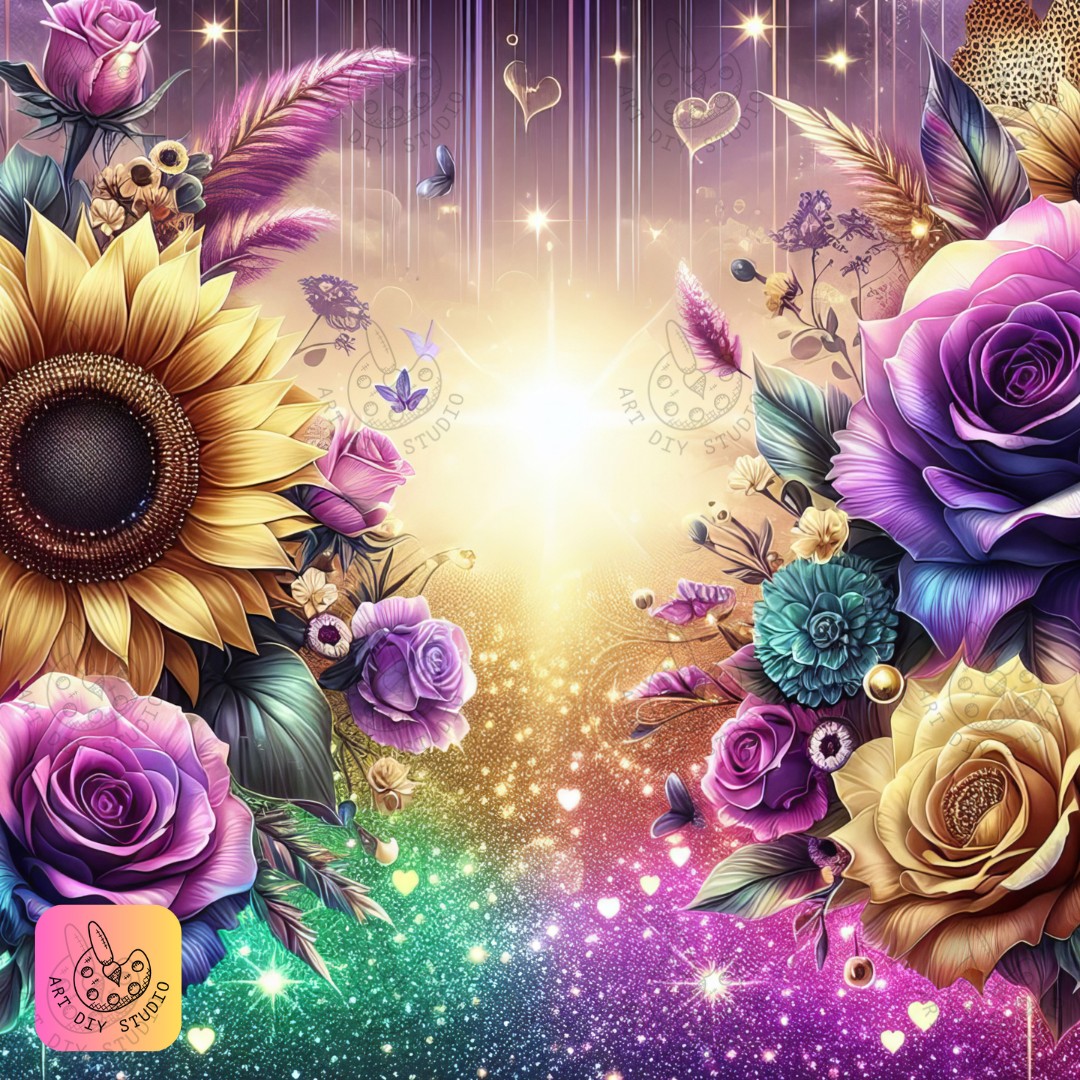 Artdiystudio Enchanted Garden Glow Diy Diamond Painting Kit Step Into A Floral Fantasy 8
