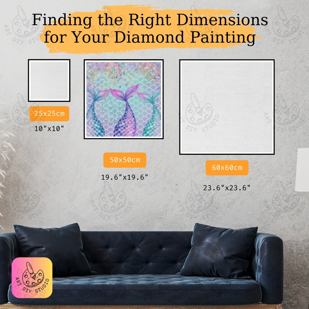 Artdiystudio Enchanted Mermaid Tails Mystical Diamond Painting Kit For Fantasy Lovers Product Image 2