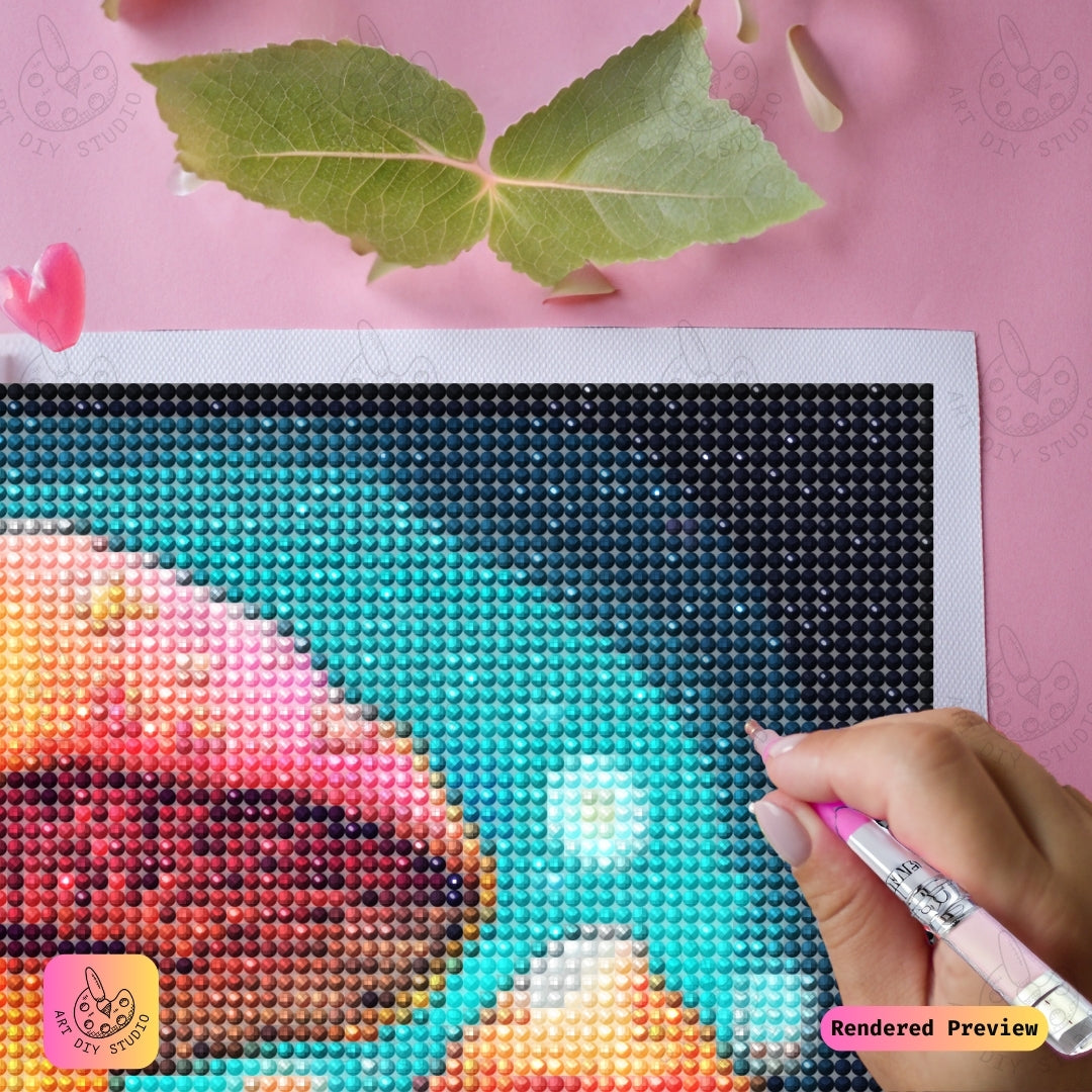 Artdiystudio Enchanted Mushroom Canopy Diy Diamond Painting Kit A Whimsical Glow In Nature 4