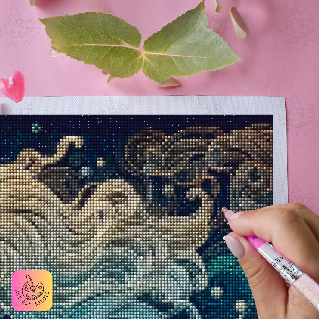 Artdiystudio Enchanted Oceanic Queen Diy Diamond Painting Kit A Mystical Masterpiece Product Image 6