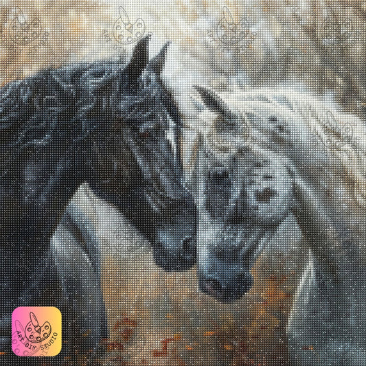Artdiystudio Eternal Embrace Diy Diamond Painting Kit Capture The Beauty Of Equine Bond 7