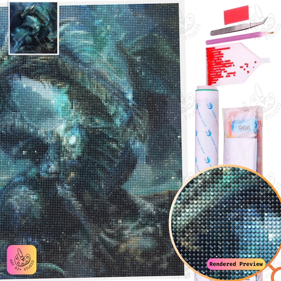 Artdiystudio Eternal Night Warden Diy Diamond Painting Kit A Majestic Tale In Art 5