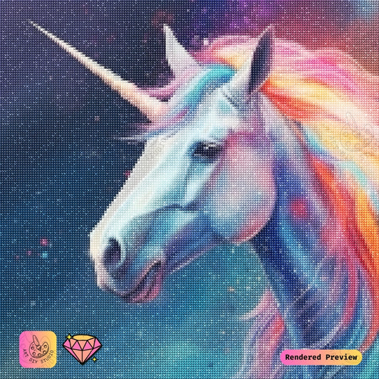 Artdiystudio Ethereal Starlight Unicorn Diy Diamond Painting Kit A Timeless Beauty 2