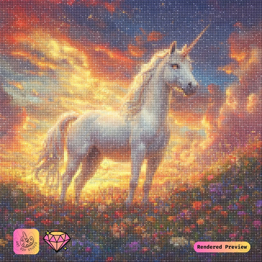 Artdiystudio Ethereal Unicorns Glow Diy Diamond Painting Kit A Magical Fantasy Craft 2
