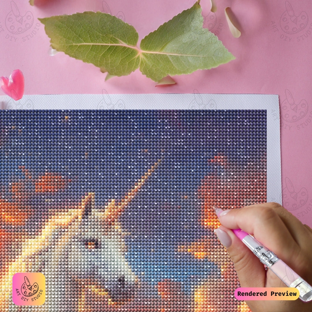 Artdiystudio Ethereal Unicorns Glow Diy Diamond Painting Kit A Magical Fantasy Craft 4