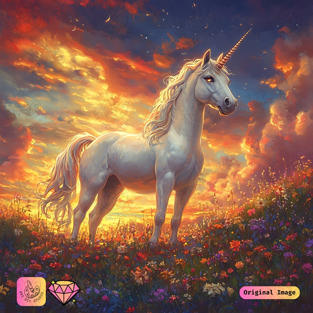 Artdiystudio Ethereal Unicorns Glow Diy Diamond Painting Kit A Magical Fantasy Craft